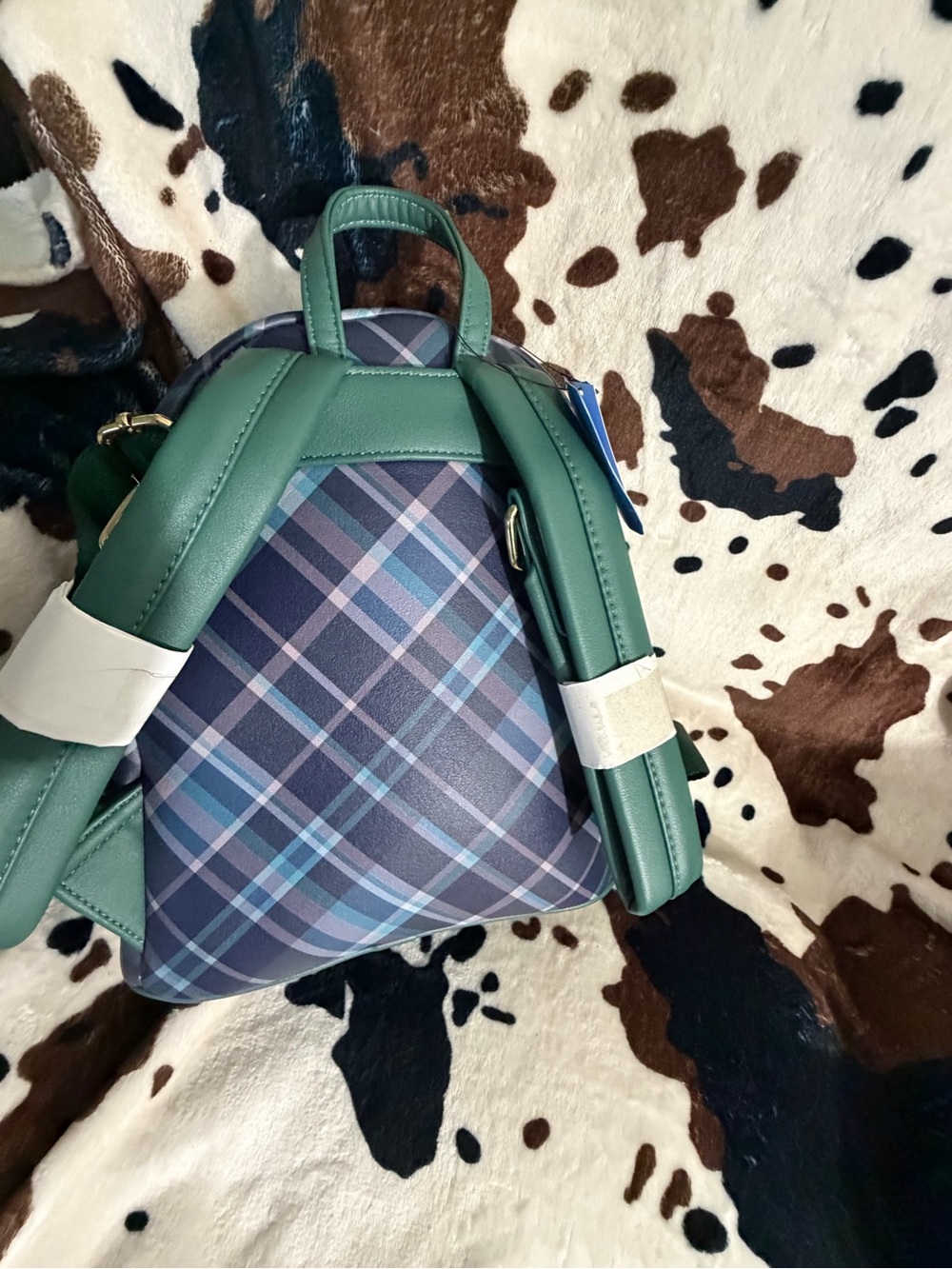 Loungefly Navy & Teal Butterfly Patch Mini Backpack - Picture 4 of 5